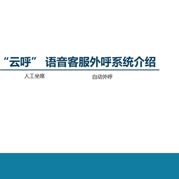 智能AI語音機器人，電話外呼系統