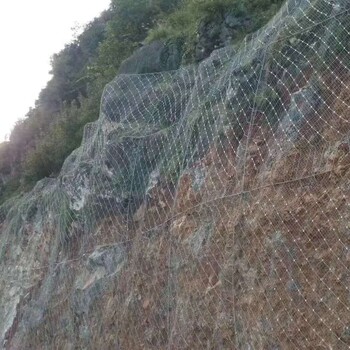 柔性拦石网-陕西护坡防护网型号-边坡挂网工程安装