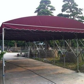 定做戶外倉庫儲存伸縮帳篷移動推拉雨棚菜市場地攤棚活動雨棚
