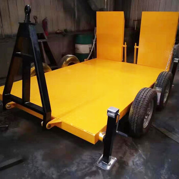 叉車牽引平板車拖車掛車貨物周轉(zhuǎn)重型行李運(yùn)輸?shù)妆P(pán)廠區(qū)轉(zhuǎn)運(yùn)托運(yùn)車