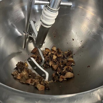 全自动不锈钢香菇酱可倾斜夹层锅高粘度馅料搅拌炒制锅