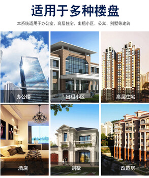 焦作兩線制五方對(duì)講七寸可視對(duì)講尺寸樓層對(duì)講系統(tǒng)