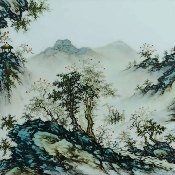 珠山八友瓷板画常见落款印章真品图片