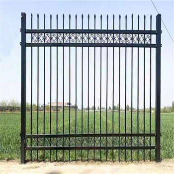 英凯美隔离防护栏杆武汉锌钢隔离栏长度3米颜色黑色灰色
