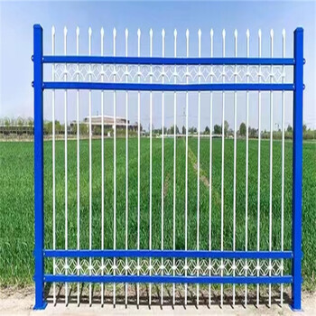 凯美牌锌钢防护栅栏武汉隔离围栏中灰蓝白多色可选高度1.8米