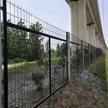 武漢天津高鐵防護網/鐵路框架護欄KM-022型墨綠1.8乘3米/套