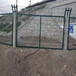 30/50框架防护隔离栅武汉铁路护栏网墨绿色浸塑框网3米一套