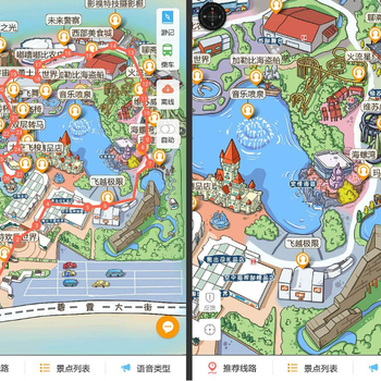 杭州手绘地图制作手绘旅游册设计交互地图制作