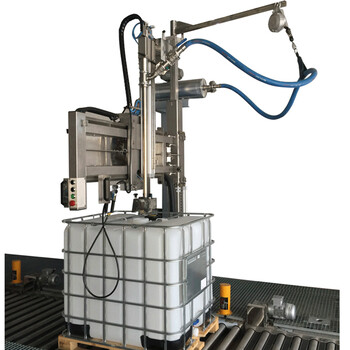 1000L-IBC噸桶自動(dòng)定位壓蓋機(jī)純丙乳液壓蓋機(jī)