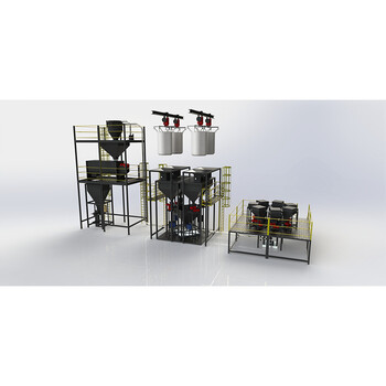 自動貼標包裝機30kg機械手噸袋包裝機