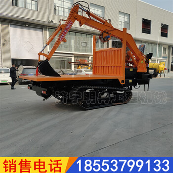 MR*8噸履帶式隨車挖河道清淤挖掘機(jī)運(yùn)輸車