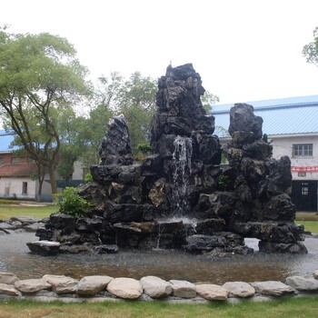 河北邯鄲假山,大廳假山小橋流水設(shè)計(jì)施工