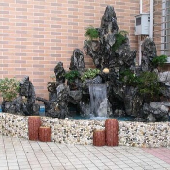 上海松江假山,假山流水瀑布批发设计