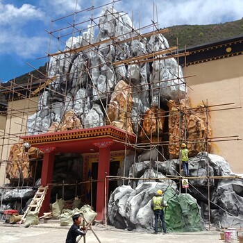 宿州景观工程设计制作方法、宿州假山景观设计厂家、宿州水泥假山假树景观