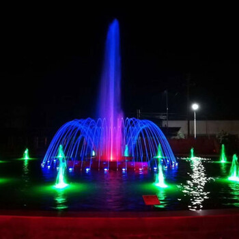 景德镇假山,彩色灯光喷泉设计制作
