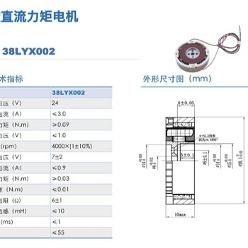 45LYX01科尔摩根国产替代永磁无刷直流力矩电机工业控制
