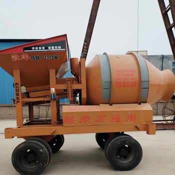 滾筒攪拌機JZM500/750/1000/1500/2000型工地混凝土固定斗攪拌機