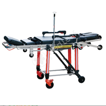 日新鋁合金救護(hù)車擔(dān)架YDC-3D04醫(yī)院急救可折疊成輪椅