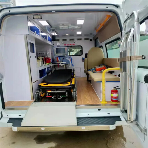 石河子跨省120救护车转院/120救护车转运病人-服务佳费用低