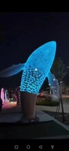 不锈钢镂空鲸鱼雕塑不锈钢灯光鲸鱼雕塑大型景观鲸鱼雕塑