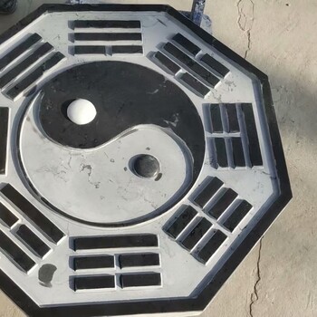 石雕八卦圖雕塑風(fēng)水陰陽鏡石雕
