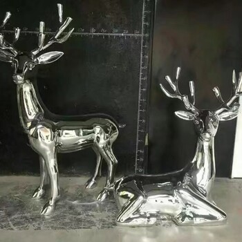 供应不锈钢抽象动物雕塑几何动物雕塑
