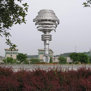 不銹鋼立體標(biāo)識大型擺件精神堡壘雕塑
