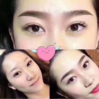 在大同學紋眉仙霧眉線條眉眉型設計來小樂化妝紋繡培訓