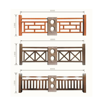 河北铸造石栏杆设计公司-市政工程围栏仿木混凝土护栏公司