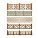 西藏仿木头栏杆/河道景区水泥仿木栏杆方案规划