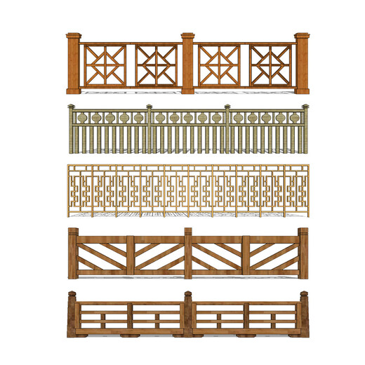 浙江铸造石栏杆-仿木水泥护栏成品仿木栏杆制作案例