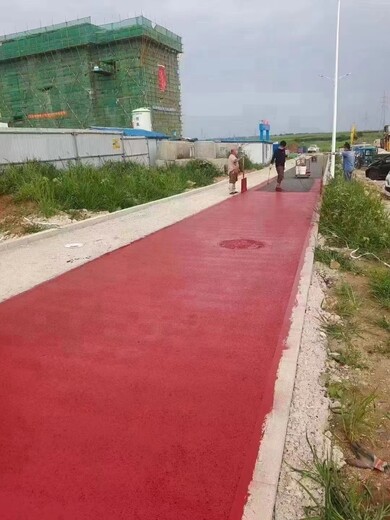 浙江杭州水泥沥青路变色轻松搞定改色沥青路面改色工厂直供