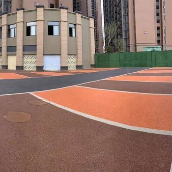 湖南湘潭市政道路透水混凝土材料彩色透水地坪施工队厂家