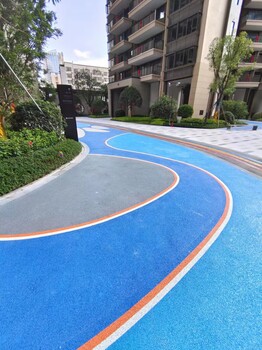 湖南湘潭市政道路透水混凝土材料彩色透水地坪施工队厂家