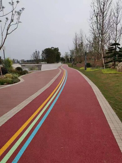 安徽阜阳彩色透水混凝土地坪广西生态地坪漆沥青路面施工工艺