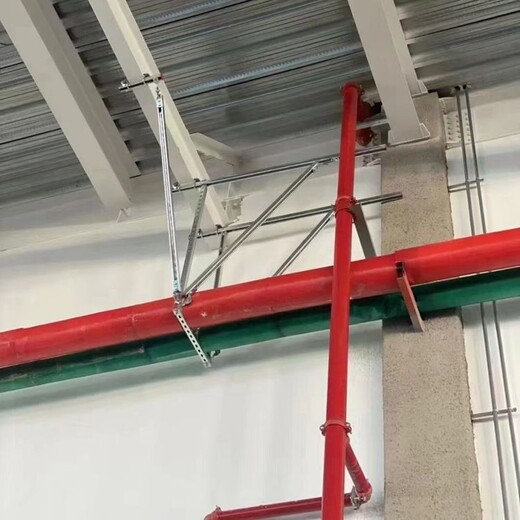 江西抚州市抗震支架供应镀锌带钢管道支架，抗震支架，地面电站支架