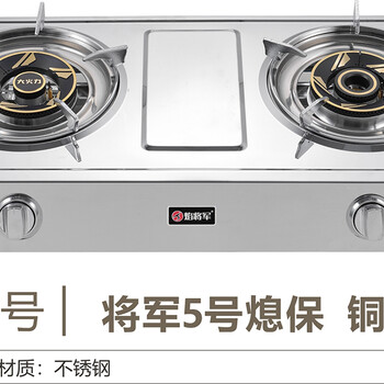 廚房電器燃?xì)庠頾em貼牌代加工家用燃?xì)庠钛鎸④娕_(tái)式猛火雙灶