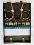 光纤光缆终端盒1U抽拉式12口光缆分纤箱