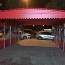 推拉雨棚戶外排擋汽車電動車遮陽帳篷定做移動雨棚推拉棚活動棚