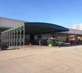 渭南大型工廠倉儲帳篷活動伸縮大棚電動推拉雨棚戶外遮陽蓬