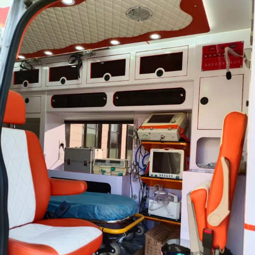 兰州跨省运送病人救护车-重症监护救车转院-24小时服务热线