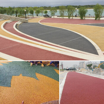 貴州安順透水混凝土施工廠家小區(qū)路面無(wú)砂透水地坪環(huán)保路面