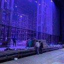 電動(dòng)升降全息紗幕，快速升降投影紗幕系統，高速升降全息紗幕電機