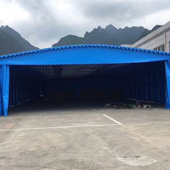 西安電動(dòng)雨棚廠(chǎng)家活動(dòng)推拉雨蓬折疊式伸縮遮陽(yáng)蓬移動(dòng)倉庫帳篷