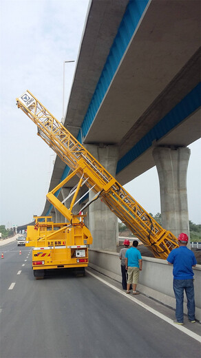 兰州臂架式桥梁检测车出租落水管安装安全可靠性高