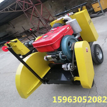 浙江紹興手扶式馬路切縫機(jī)小型柴油刻紋機(jī)的工作流程