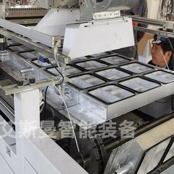 PBAT秸稈纖維生物降解餐盒設備機器PP一次性快餐盒吸塑機設備