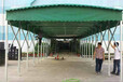湖南桂盛并排制作室外球场遮阳遮雨蓬-临时搭建电动伸缩雨棚