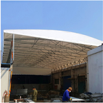 大型活动仓库篷伸缩式遮阳储物棚搭建生产安装厂家