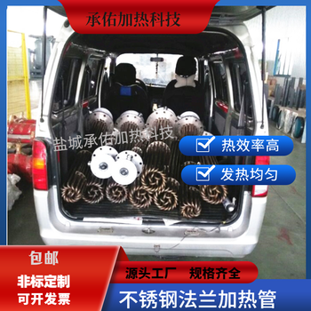 法蘭加熱管不銹鋼管耐腐蝕水箱加熱棒導(dǎo)熱油爐法蘭管加熱器